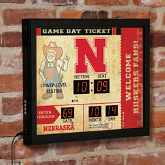 Scoreboard Wall Clock, Nebraska