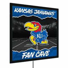 University of Kansas 23"H x 23"L LED Wall Decor, Edgelite, Square
