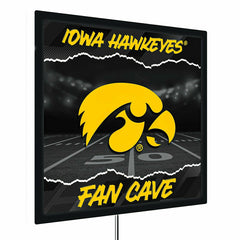 University of Iowa 23"H x 23"L LED Wall Decor, Edgelite, Square