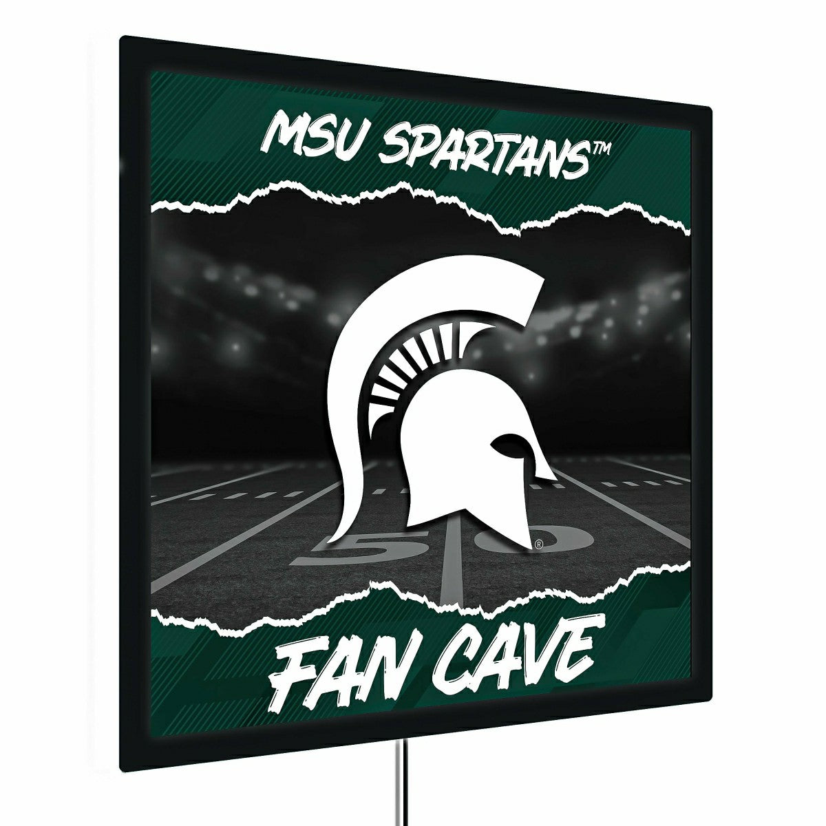 Michigan State University 23"H x 23"L LED Wall Decor, Edgelite, Square