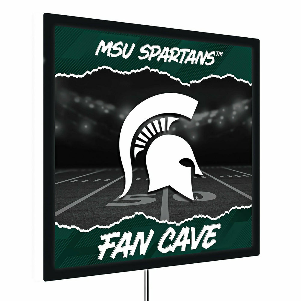 Michigan State University 23"H x 23"L LED Wall Decor, Edgelite, Square