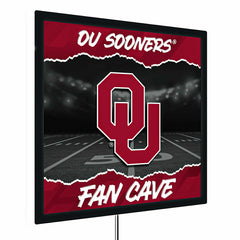 University of Oklahoma 23"H x 23"L LED Wall Decor, Edgelite, Square