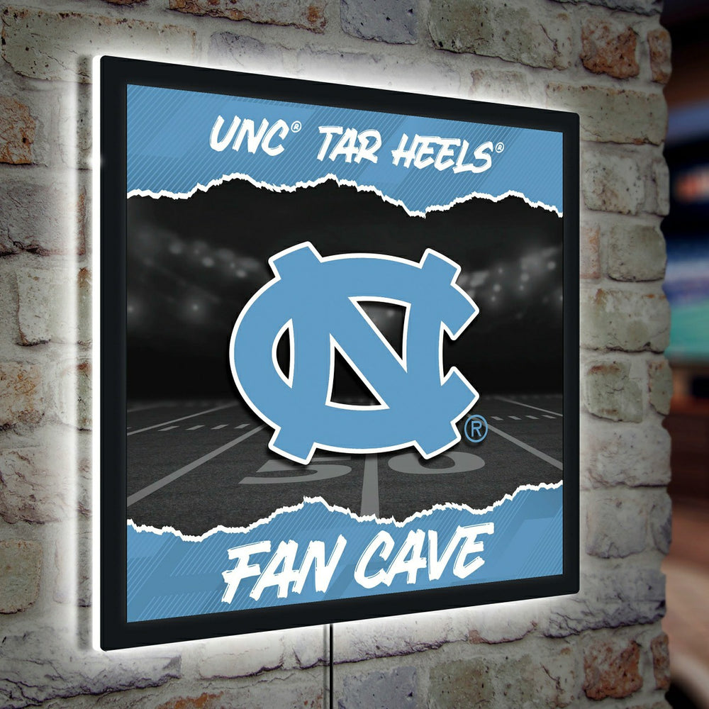 University of North Carolina 23"H x 23"L LED Wall Decor, Edgelite, Squ