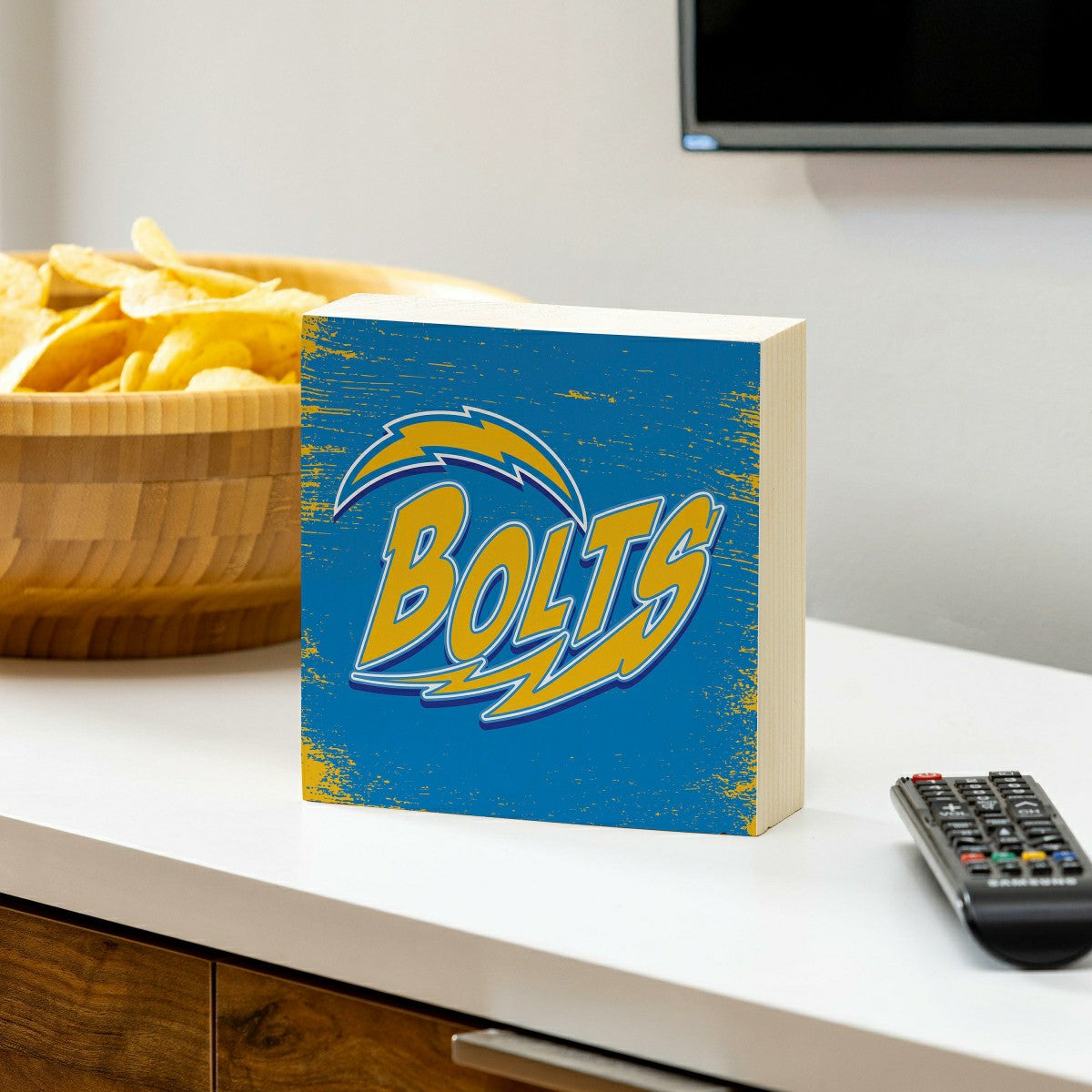 Los Angeles Chargers Plock, Down Home Fans, 6x6