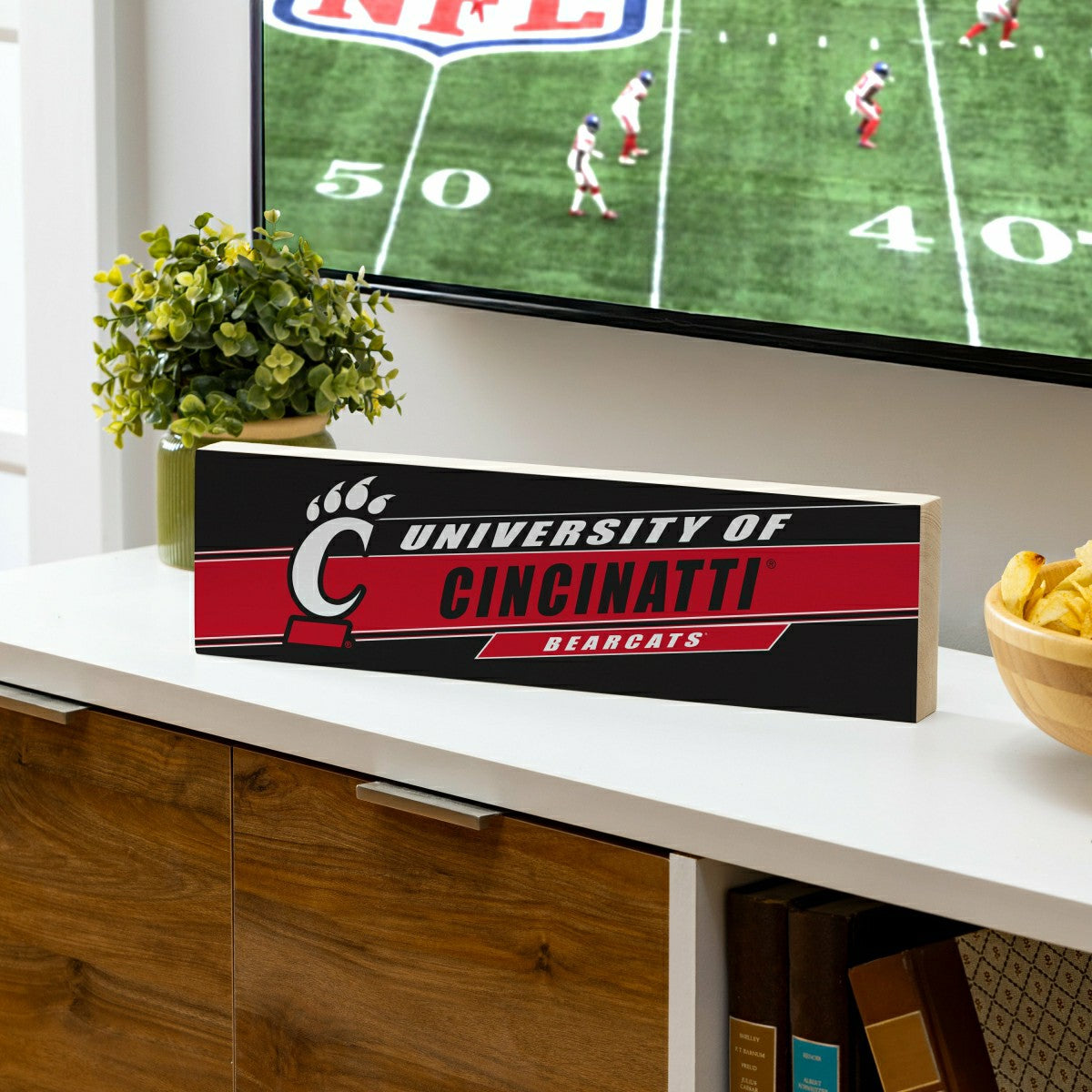 University of Cincinnati Mantle Sign, Down Home Fans, 5x18