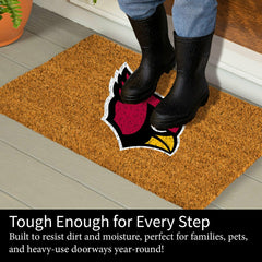 Coir Mat, 16"x28", Arizona Cardinals