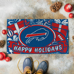 Buffalo Bills Holiday PVC Mat, 28"x16"