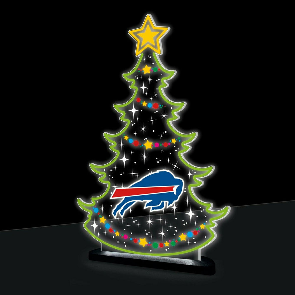 Buffalo Bills NFL Football Holiday Tree Desklite LED Decor