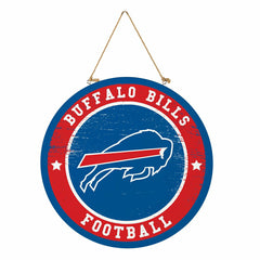 Buffalo Bills Round Door Décor with Hanging Rope, 18x18