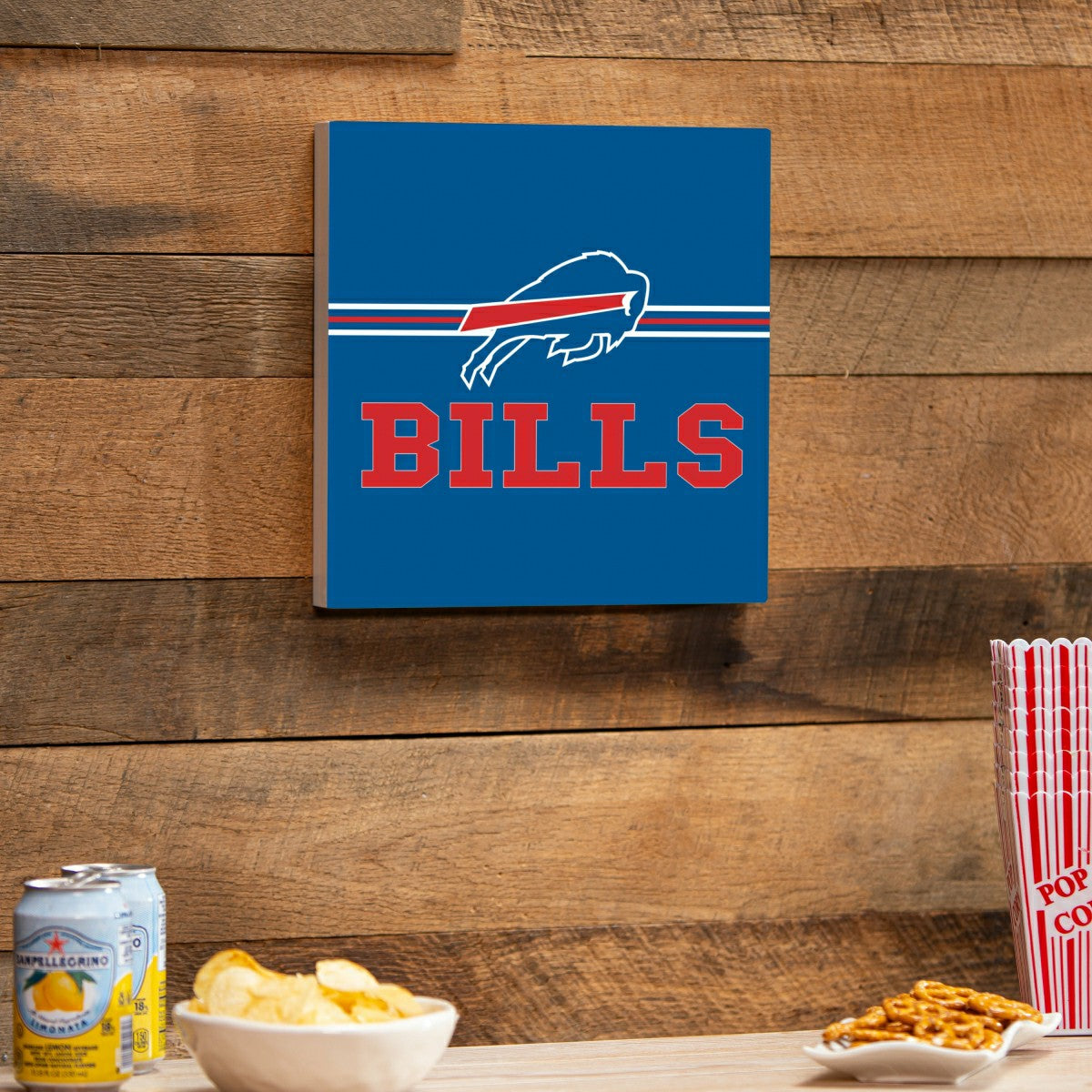 Buffalo Bills Wood Wall Sign, 12x12