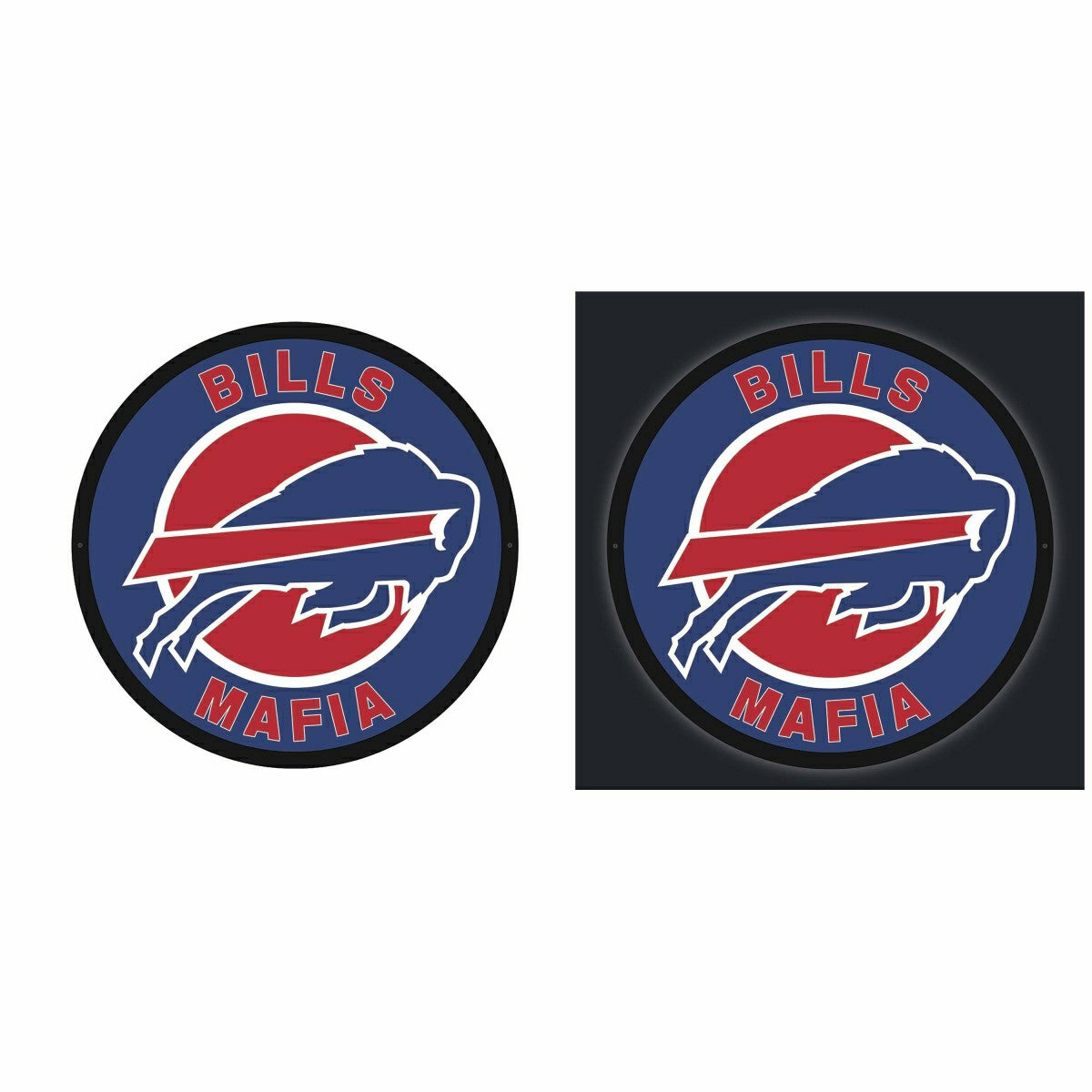 LED Wall Decor, Large Round, Buffalo Bills, Bills Mafia