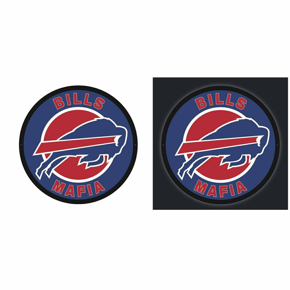 LED Wall Decor, Large Round, Buffalo Bills, Bills Mafia