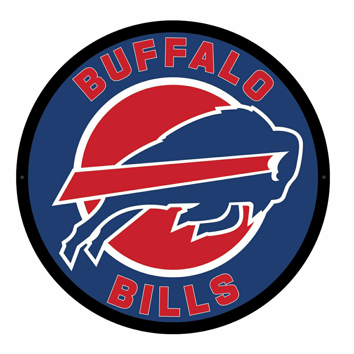 LED Wall Decor, Round, Buffalo Bills