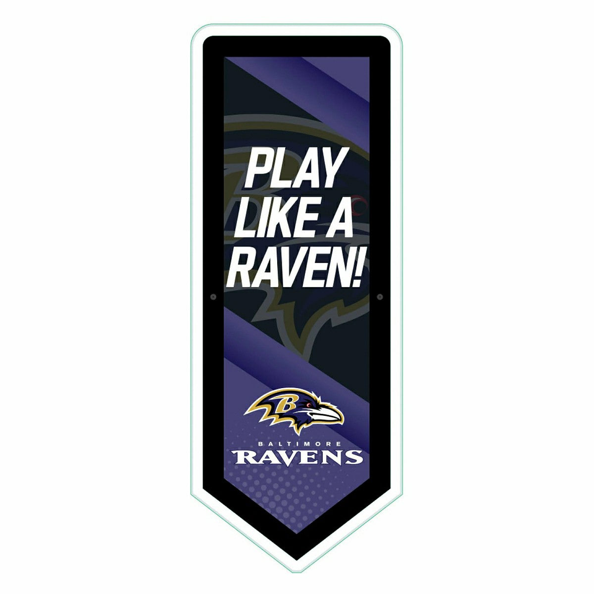 LED Wall Decor, Pennant, Baltimore Ravens