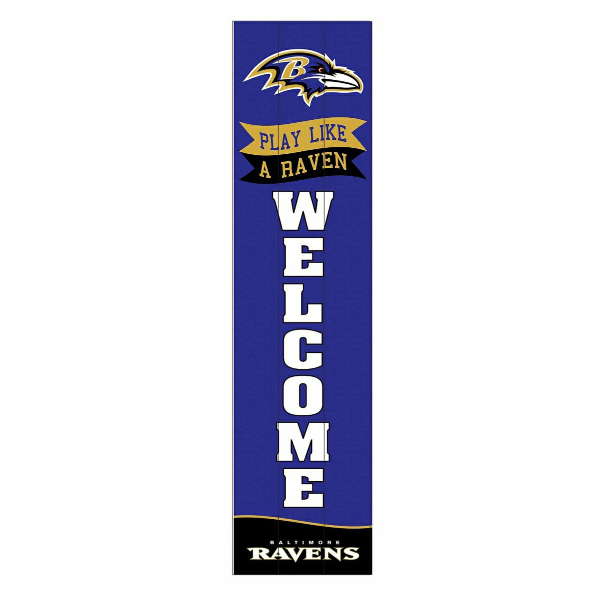 Baltimore Ravens Large Single Sided Leaner, 46"
