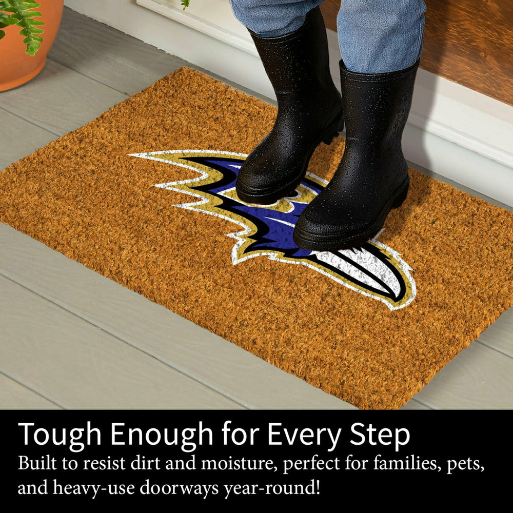 Coir Mat, 16"x28", Baltimore Ravens