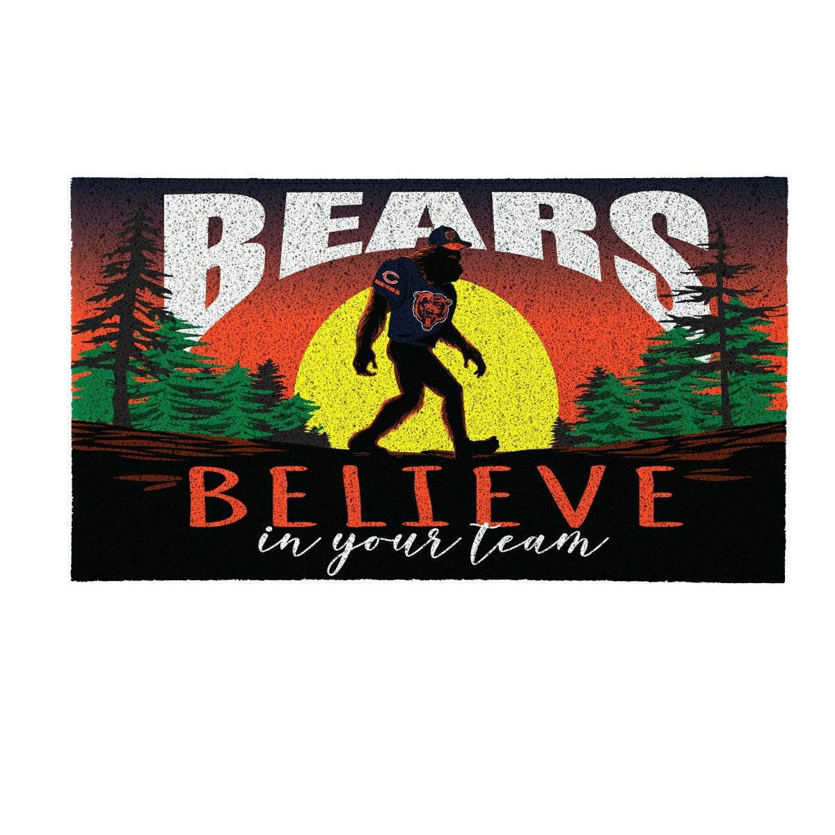 Chicago Bears Bigfoot PVC Mat, 28"x16"