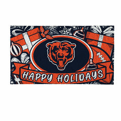 Chicago Bears Holiday PVC Mat, 28"x16"