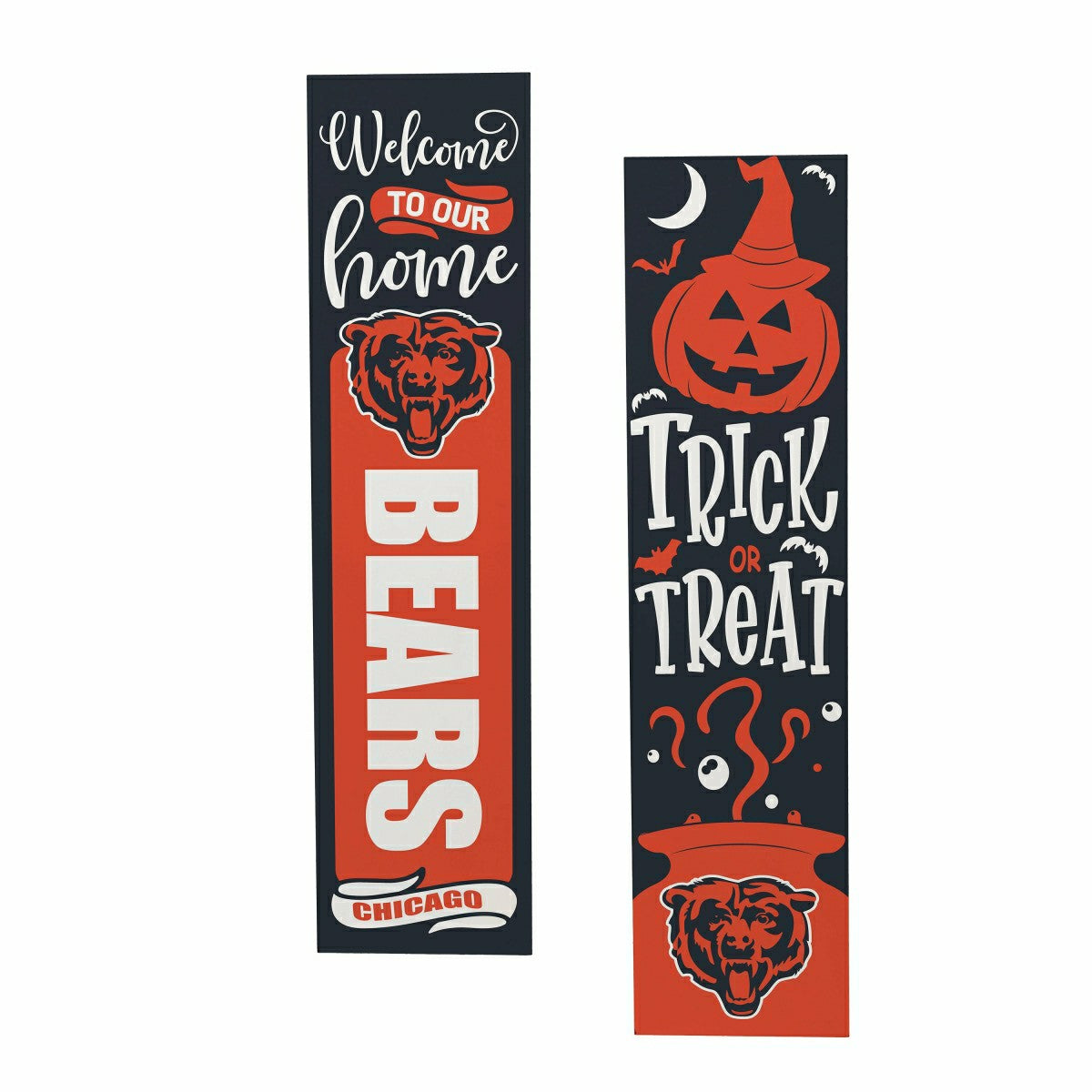 Chicago Bears 47" Double Sided Leaner, Halloween