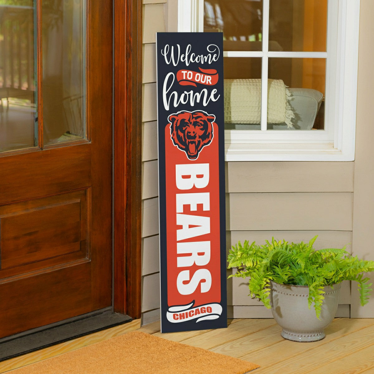 Chicago Bears 47" Double Sided Leaner, Halloween
