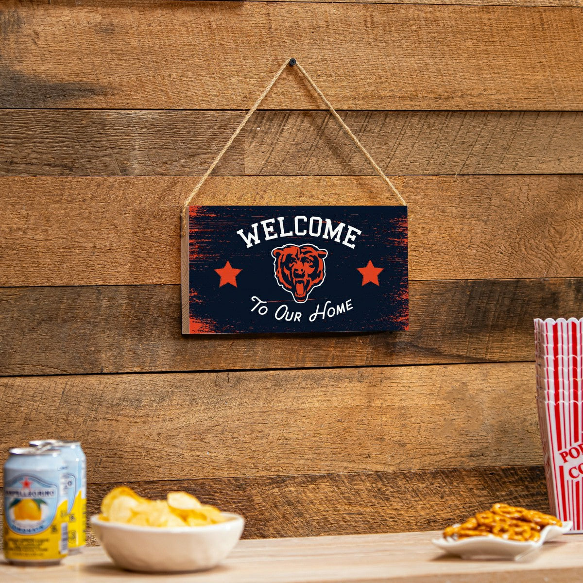 Chicago Bears Wood Wall Sign, 6x11