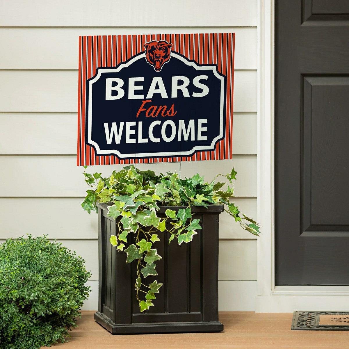 Chicago Bears Coroplast Yard Sign, "Fans Welcome"