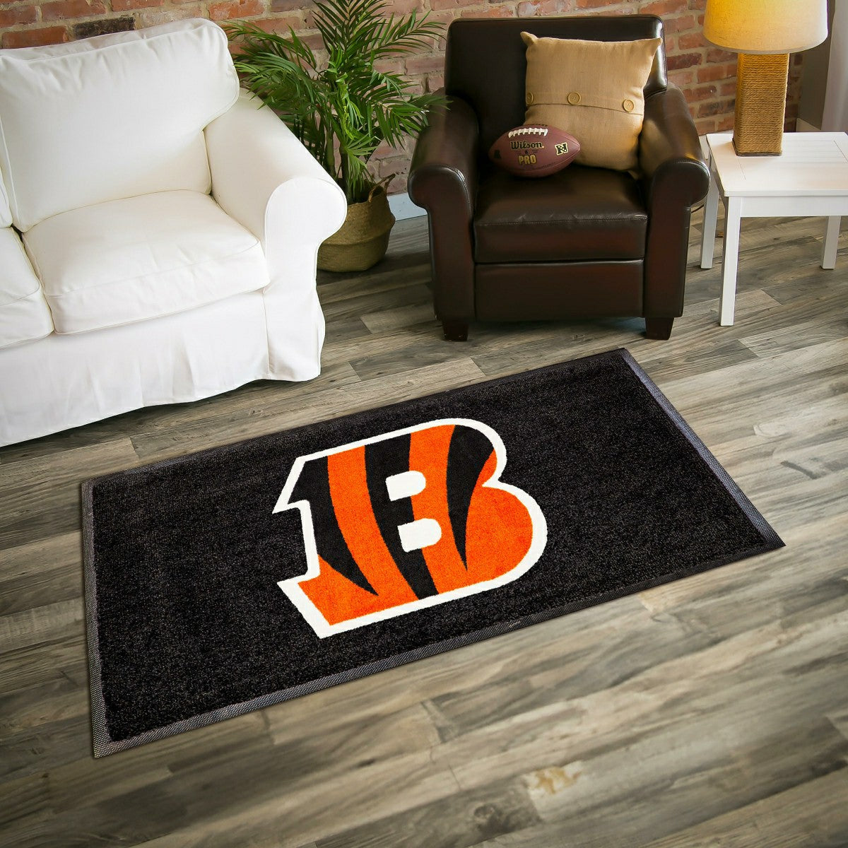 3'x5' Large USA Indoor Outdoor Entryway Mat, Cincinnati Bengals