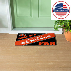 Cincinnati Bengals, PVC Mat COLOR, Home of a Fan