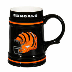Cincinnati Bengals Ceramic Stein Cup, 24oz