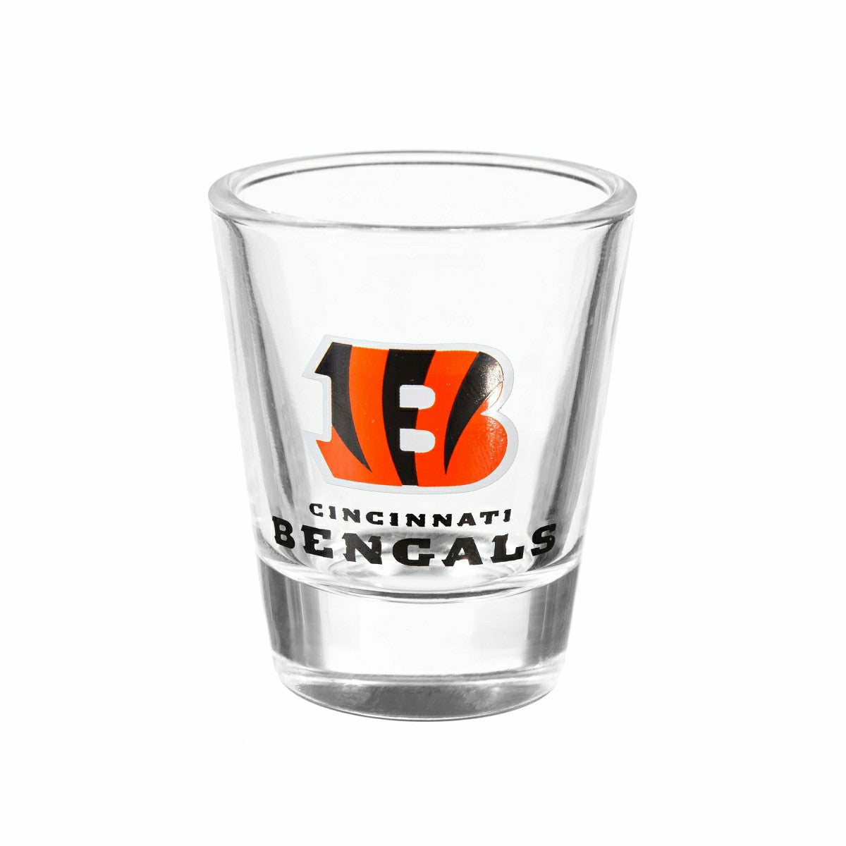 Cincinnati Bengals 4-Piece Ceramic and Glass 2oz. Shot Glass Set