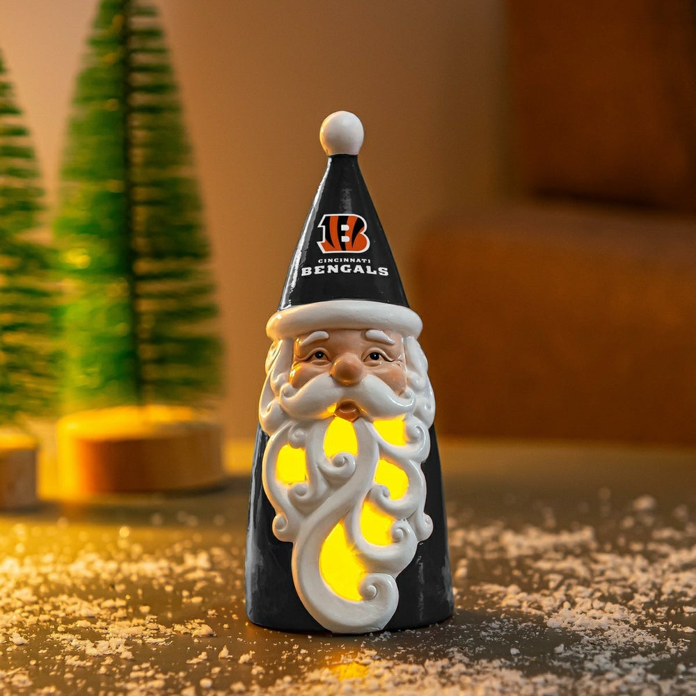 Cincinnati Bengals Santa LED Statuary, 8"