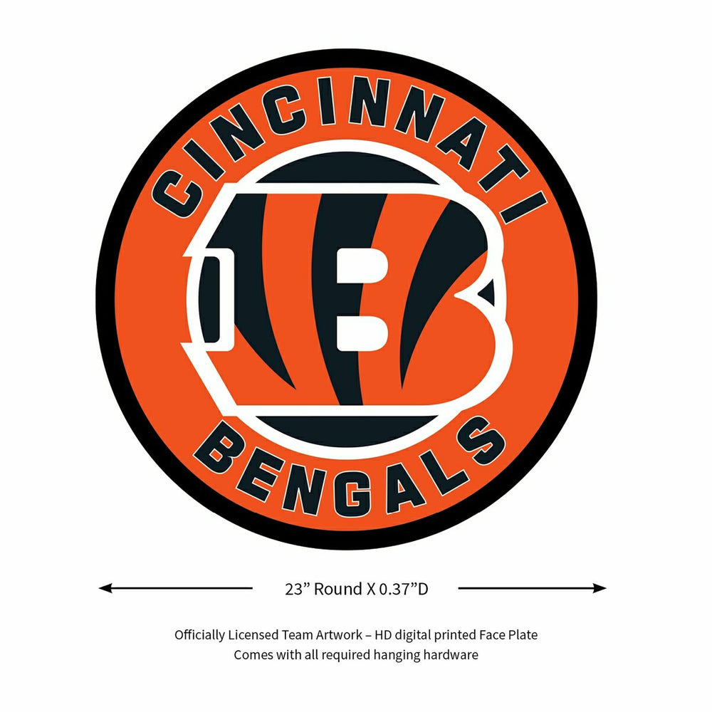LED Wall Decor, Round, Cincinnati Bengals