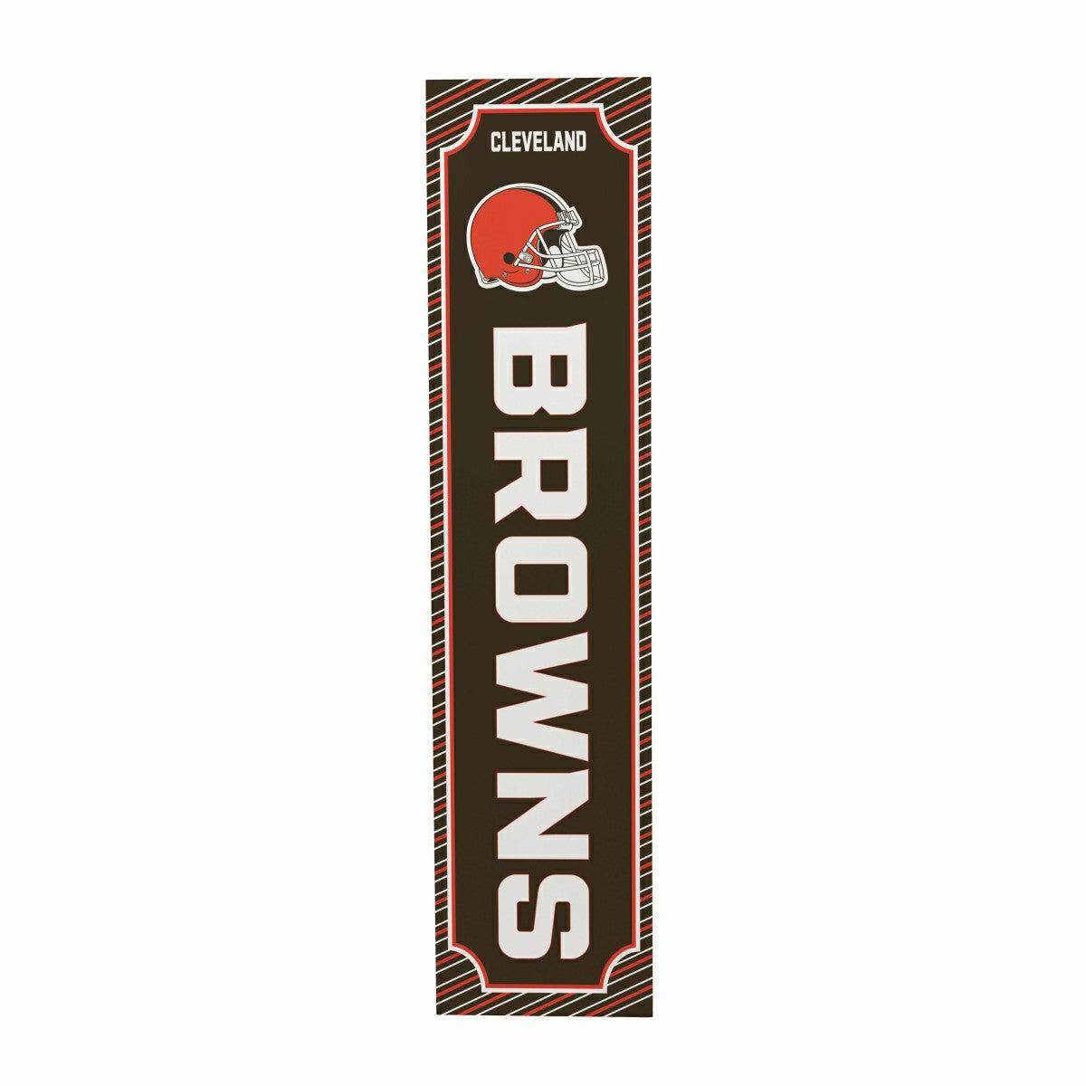 Cleveland Browns Winter Seasonal Double Sided Large Leaner, 46"
