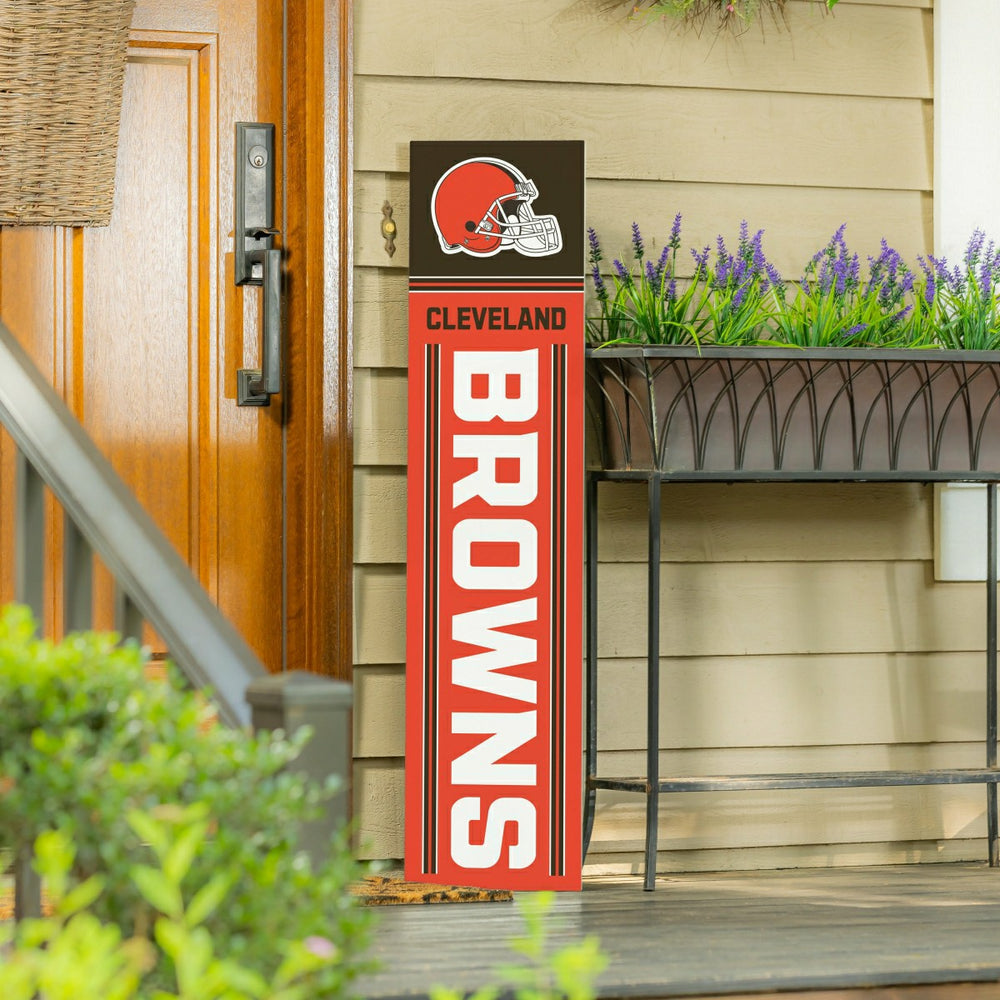 Cleveland Browns Fall Seasonal Double Sided Large Leaner, 46"
