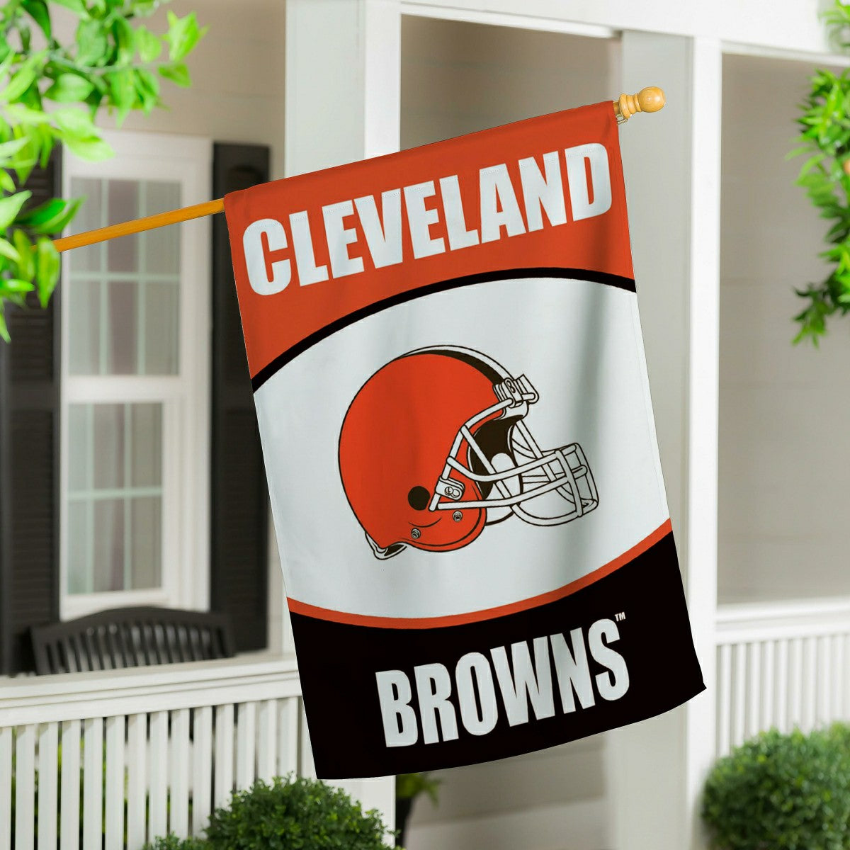 Cleveland Browns Suede House Flag