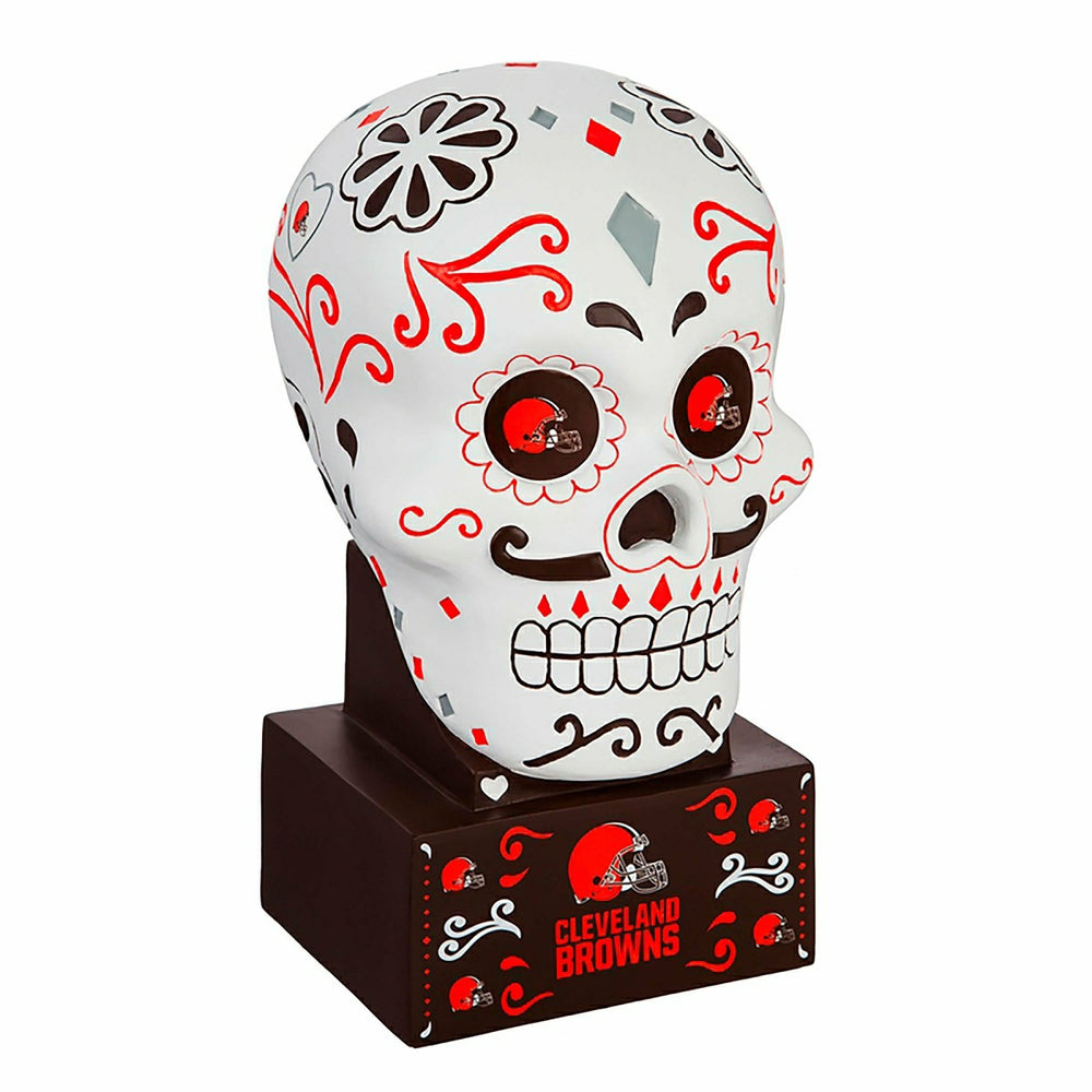 Cleveland Browns Sugar Skull Statue