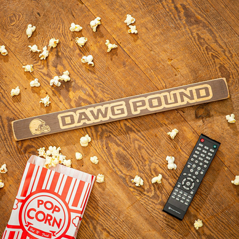 Cleveland Browns Engraved Wood Sign, 1.5" x 18"