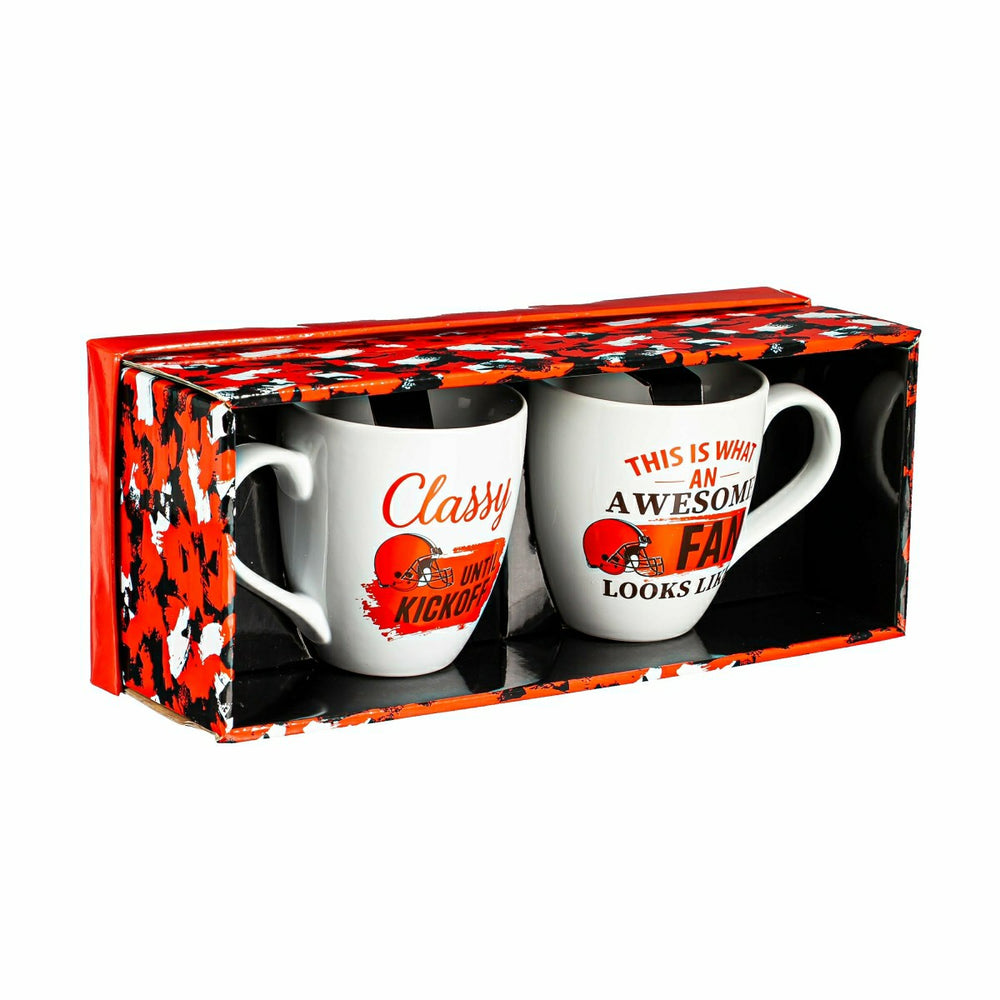 Cleveland Browns, Ceramic Cup O'Java 17oz Gift Set