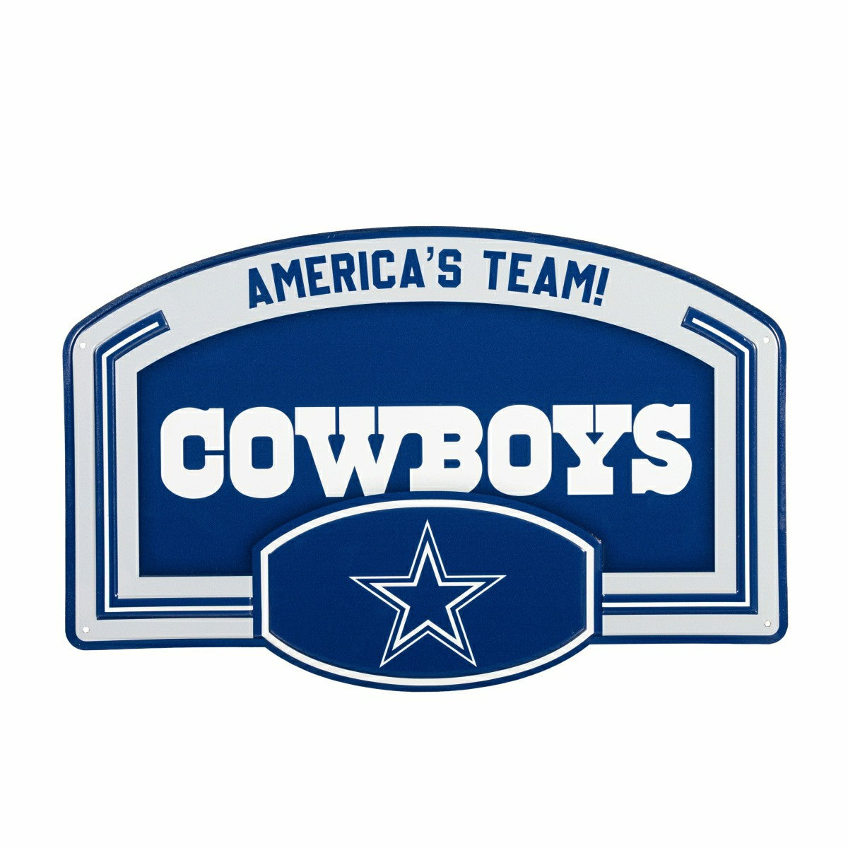 Dallas Cowboys USA Embossed Steel Wall Sign, 11" x 17"
