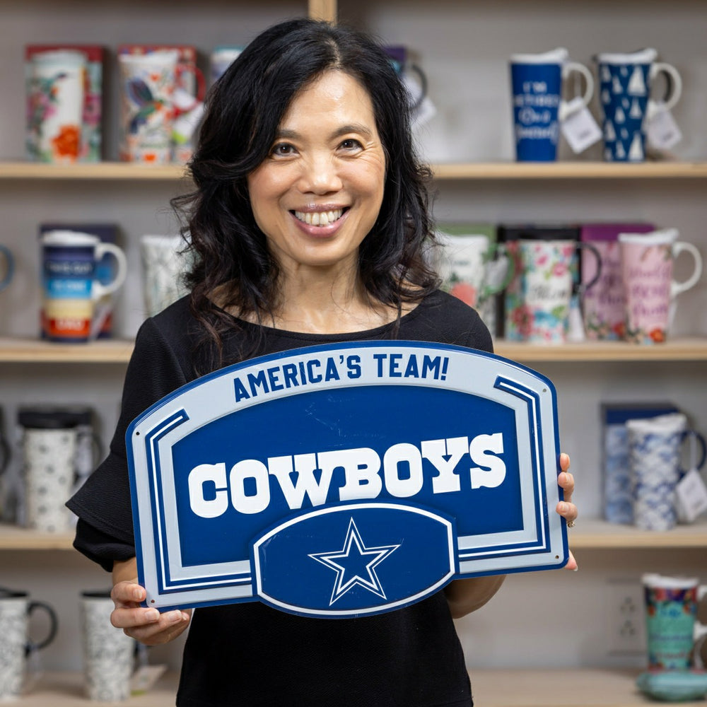 Dallas Cowboys USA Embossed Steel Wall Sign, 11" x 17"
