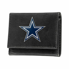 Dallas Cowboys Black Tri-Fold Embroidered Wallet