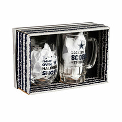 Dallas Cowboys, Stemless 17OZ Wine & Beer 16 OZ Gift Set