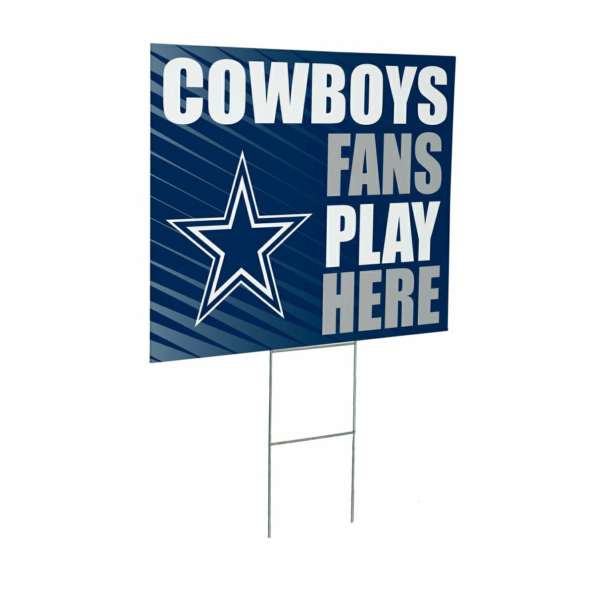 Dallas Cowboys Coroplast Yard Sign "Fans Play Here"
