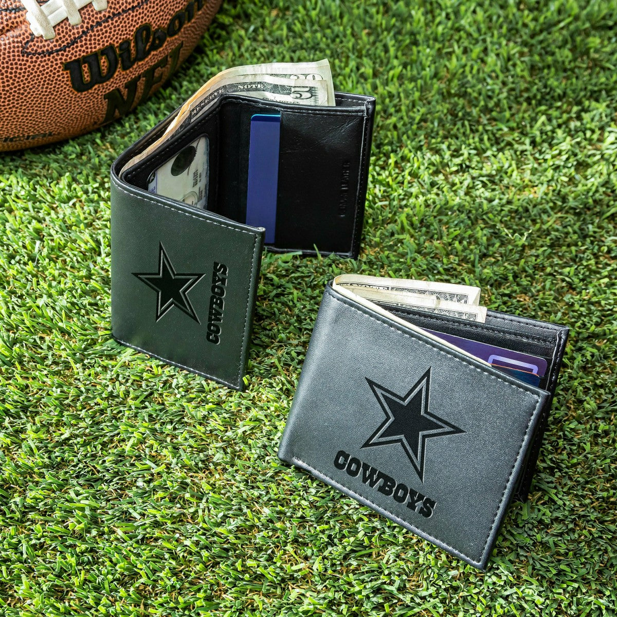 Dallas Cowboys, Bi-Fold and Tri-Fold Wallet Gift Set, Black