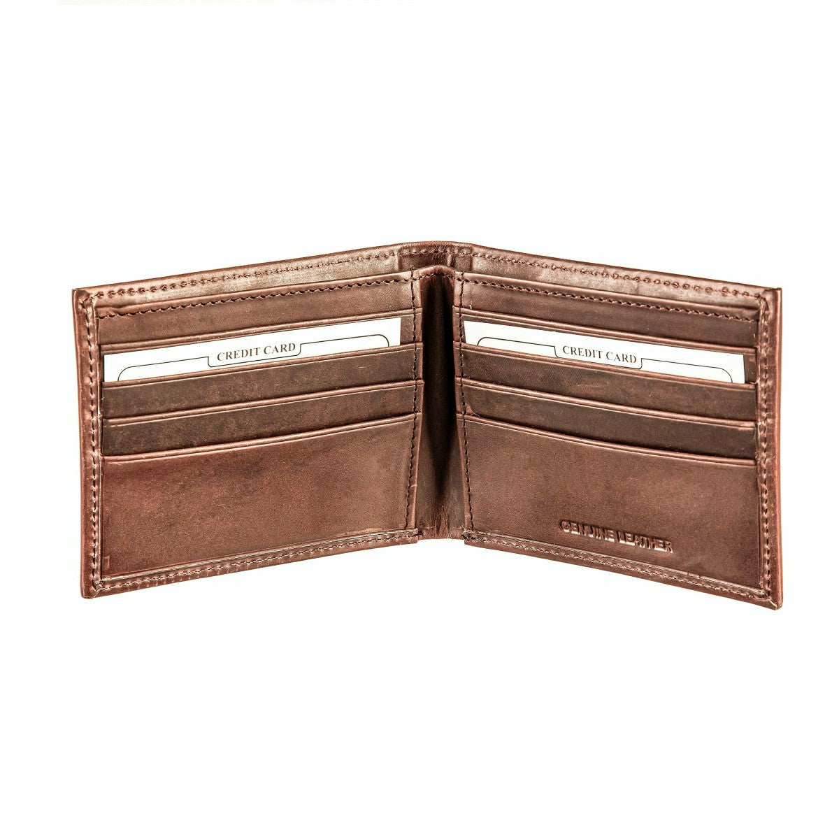 Dallas Cowboys, Bi-Fold Wallet, Brown, CH, 100% Genuine Leather