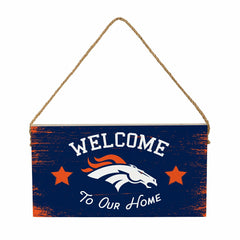 Denver Broncos Wood Wall Sign, 6x11