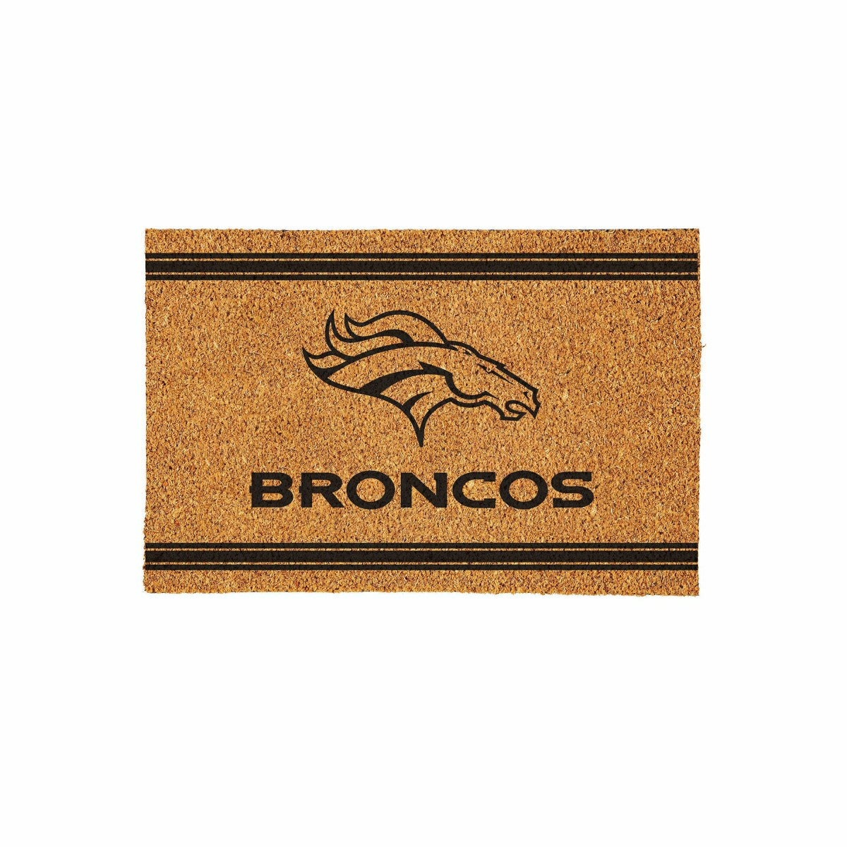 Denver Broncos Large One Color Coir Mat, 36"x24"