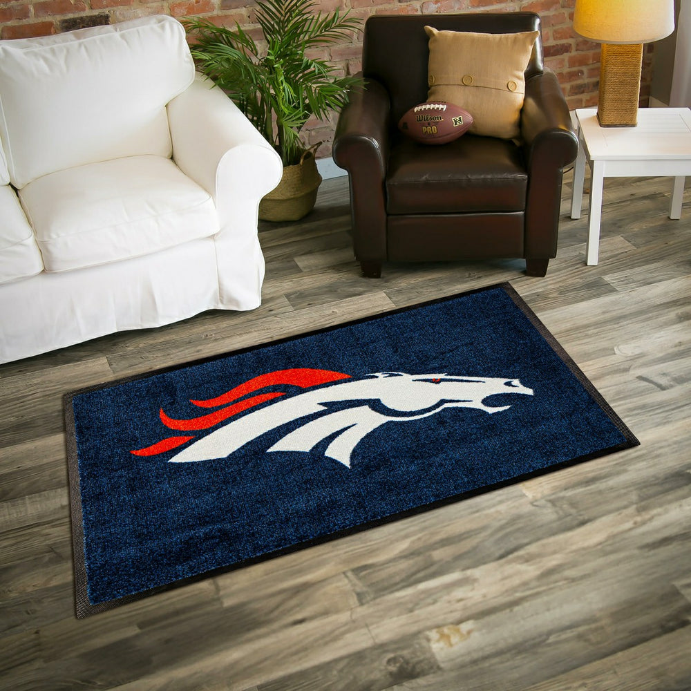 3'x5' Large USA Indoor Outdoor Entryway Mat, Denver Broncos