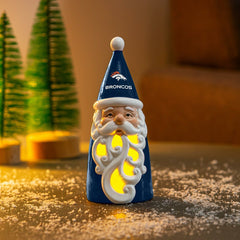Denver Broncos Santa LED Statuary, 8"