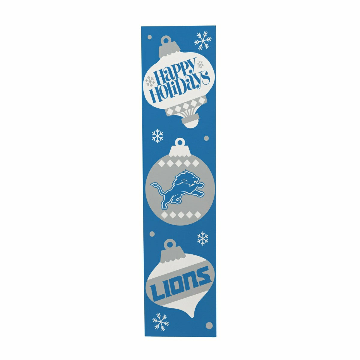 Detroit Lions 47" Double Sided Leaner, Christmas